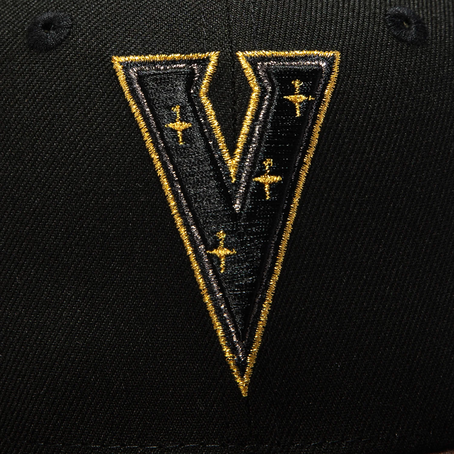 New Era 59Fifty Vegas Golden Knights Chip Patch V Hat - Black, Brown - Image 4