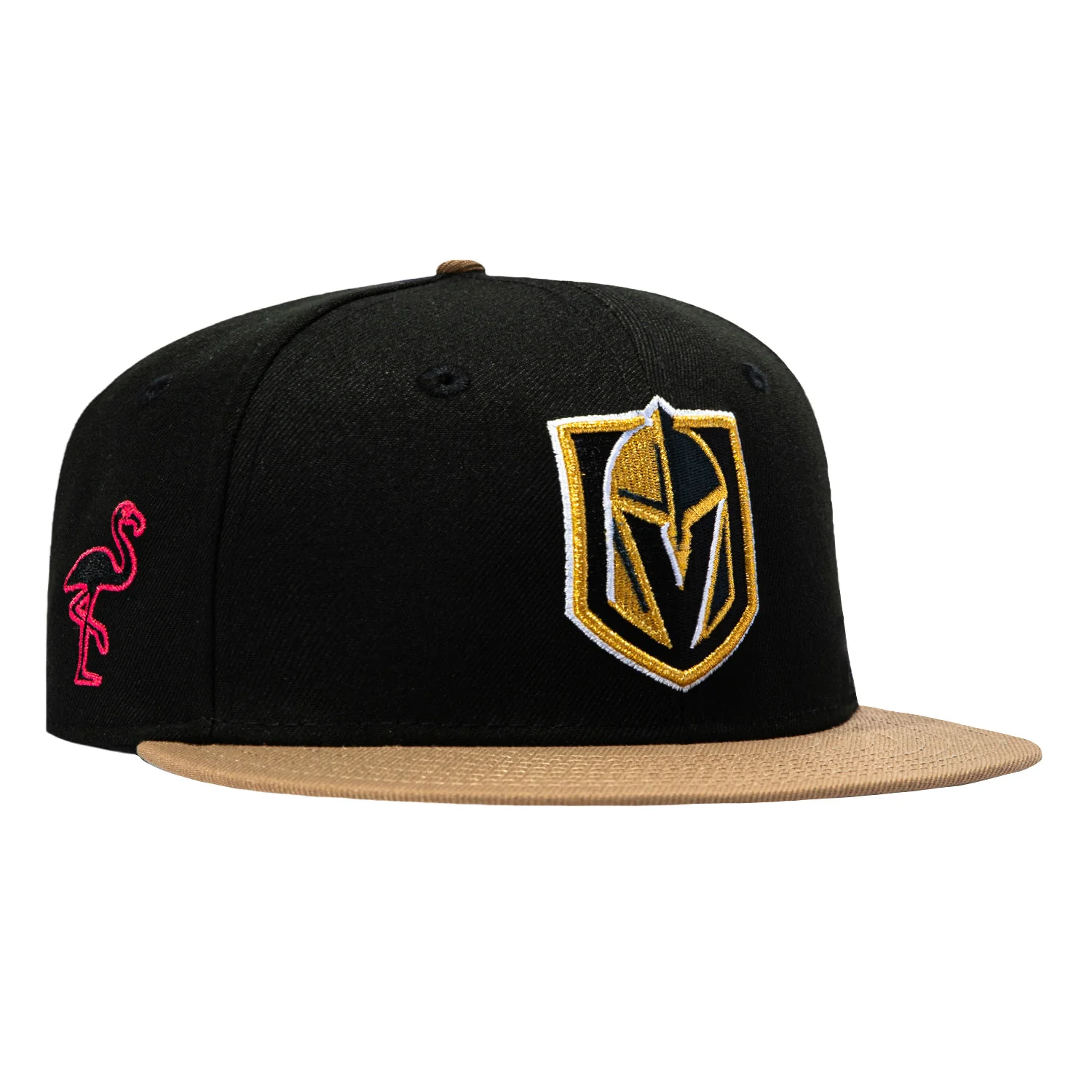 New Era 59Fifty Vegas Golden Knights Flamingo Patch Hat - Black, Khaki