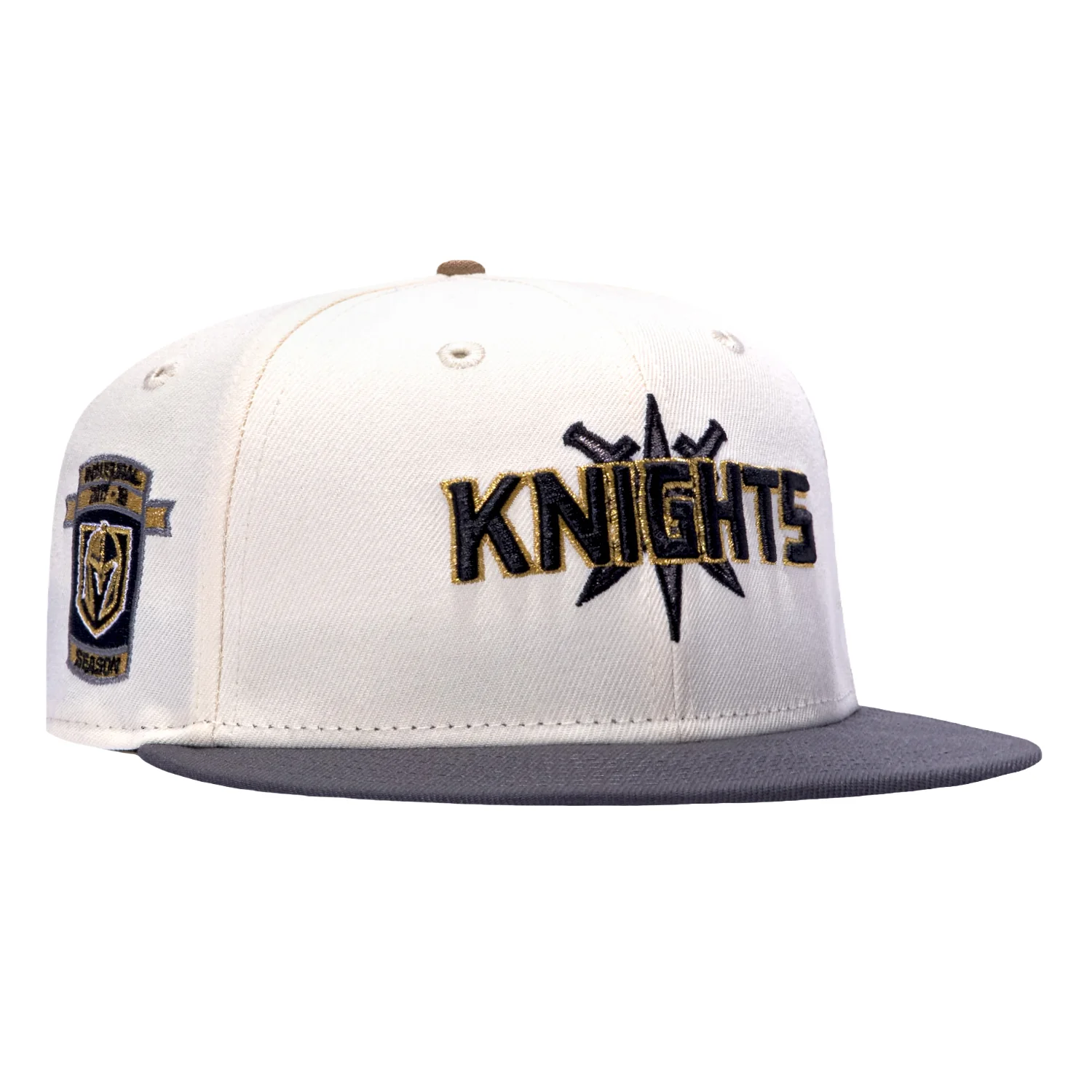 New Era 59Fifty Vegas Golden Knights Inaugural Patch Alternate Hat - White, Graphite