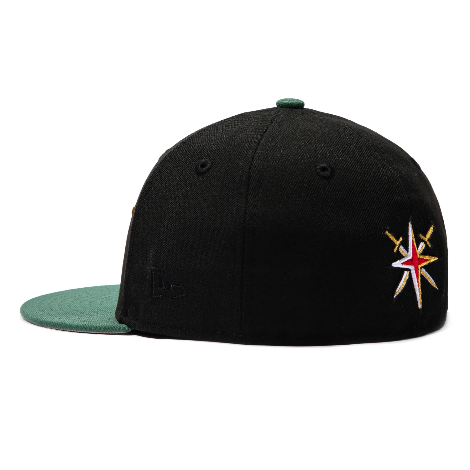 New Era 59Fifty Vegas Golden Knights 2023 Stanley Cup Champions Patch Alternate Hat - Black, Green, Metallic Gold - Image 3