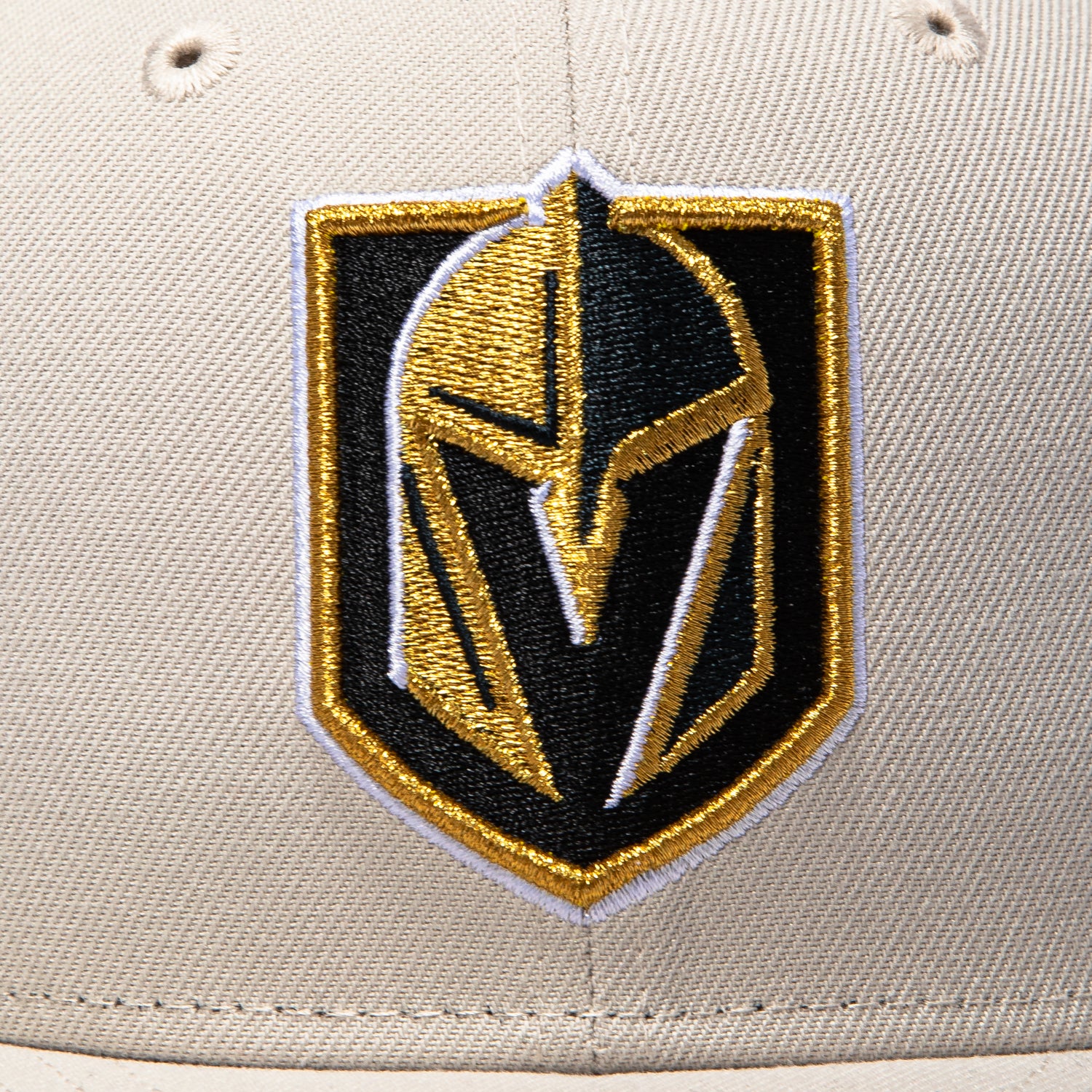 New Era 59Fifty Vegas Golden Knights 2023 Stanley Cup Champions Patch Hat - Stone, White - Image 4
