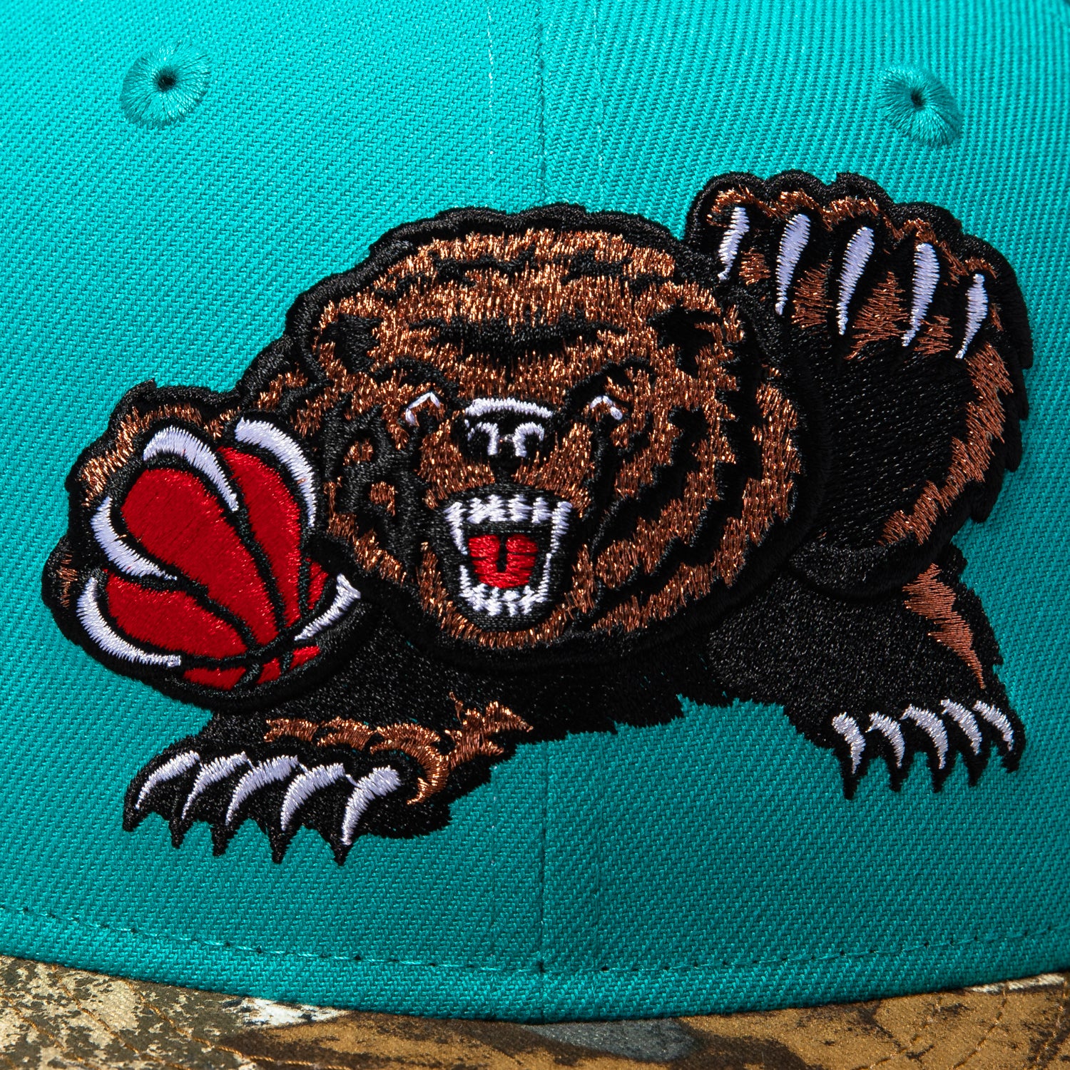 New Era 59Fifty Memphis Grizzlies 30th Anniversary Patch Alternate Hat - Teal, Realtree - Image 4