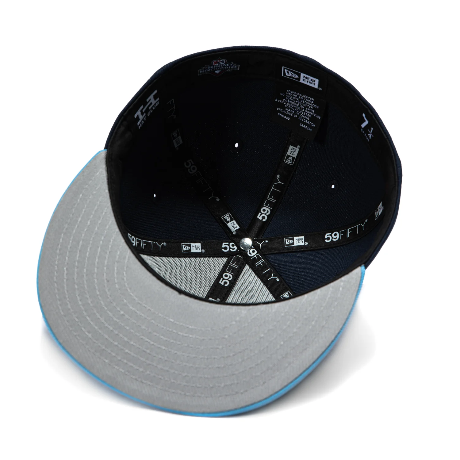 New Era 59Fifty Hillsboro Hops Trees Hat - Navy, Light Blue - Image 2