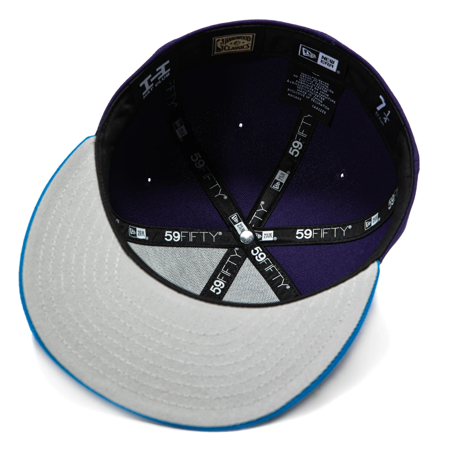 New Era 59Fifty Utah Jazz 1998 NBA Finals Patch Alternate Hat - Purple, Neon Blue - Image 2
