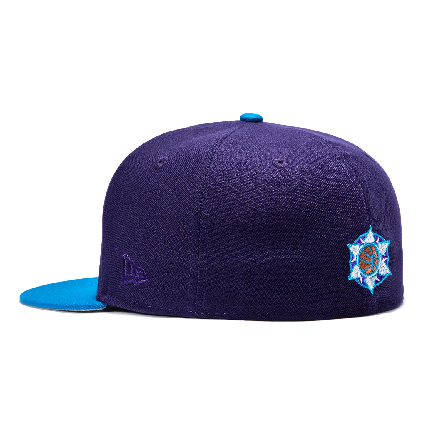 New Era 59Fifty Utah Jazz 1998 NBA Finals Patch Alternate Hat - Purple, Neon Blue - Image 3