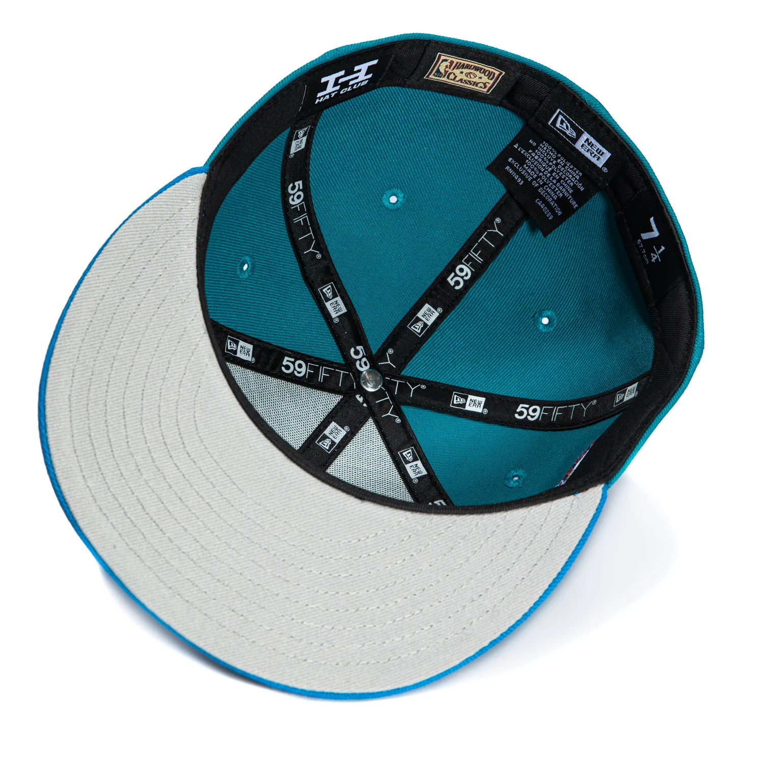 New Era 59Fifty Utah Jazz 1998 NBA Finals Patch Hat - Teal, Neon Blue - Image 2