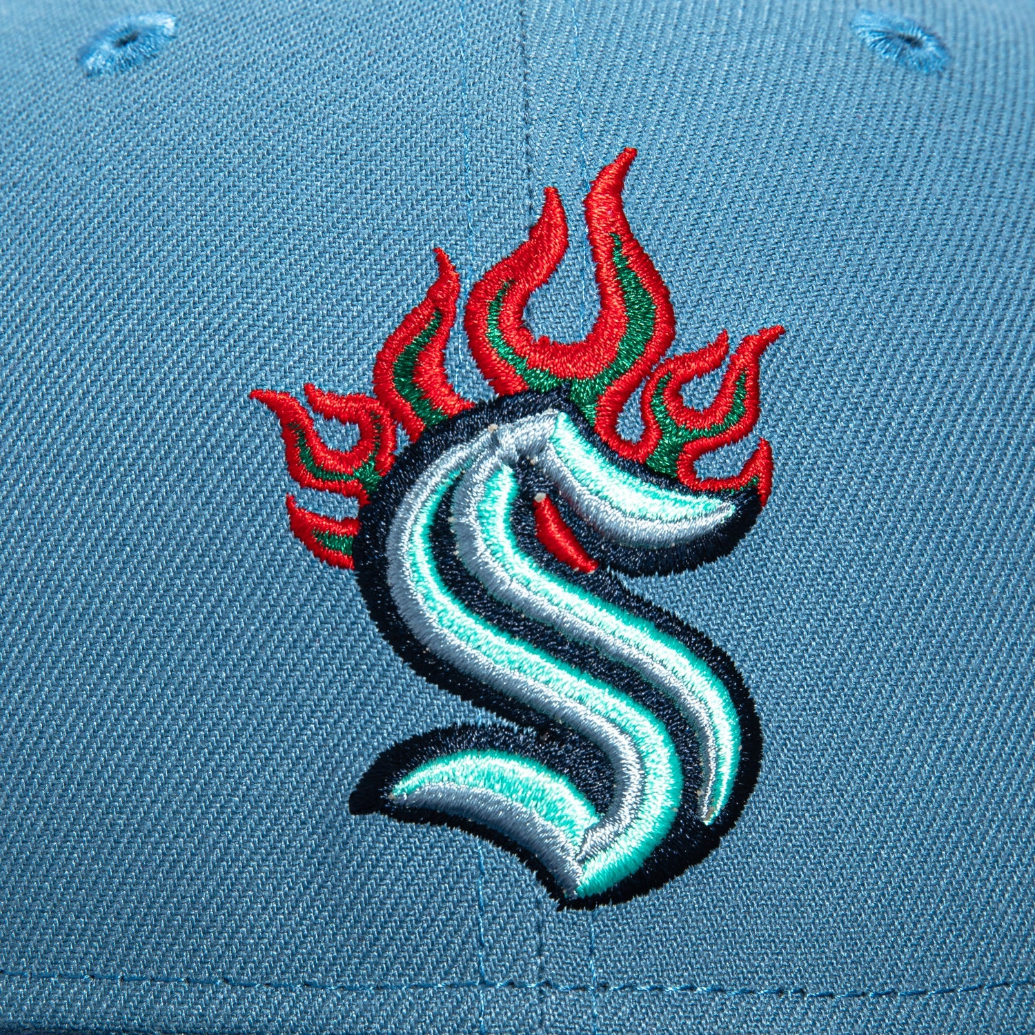 New Era 59Fifty Seattle Kraken Flame Hat - Indigo, Navy - Image 4