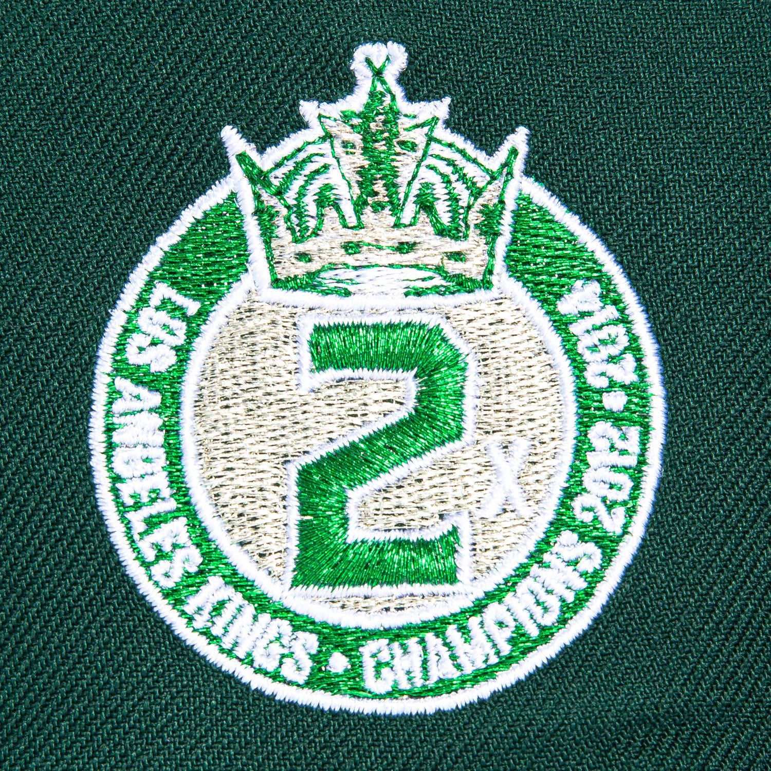 New Era 59Fifty Los Angeles Kings 2X Champions Patch Kings of California Hat - Green, Black - Image 5