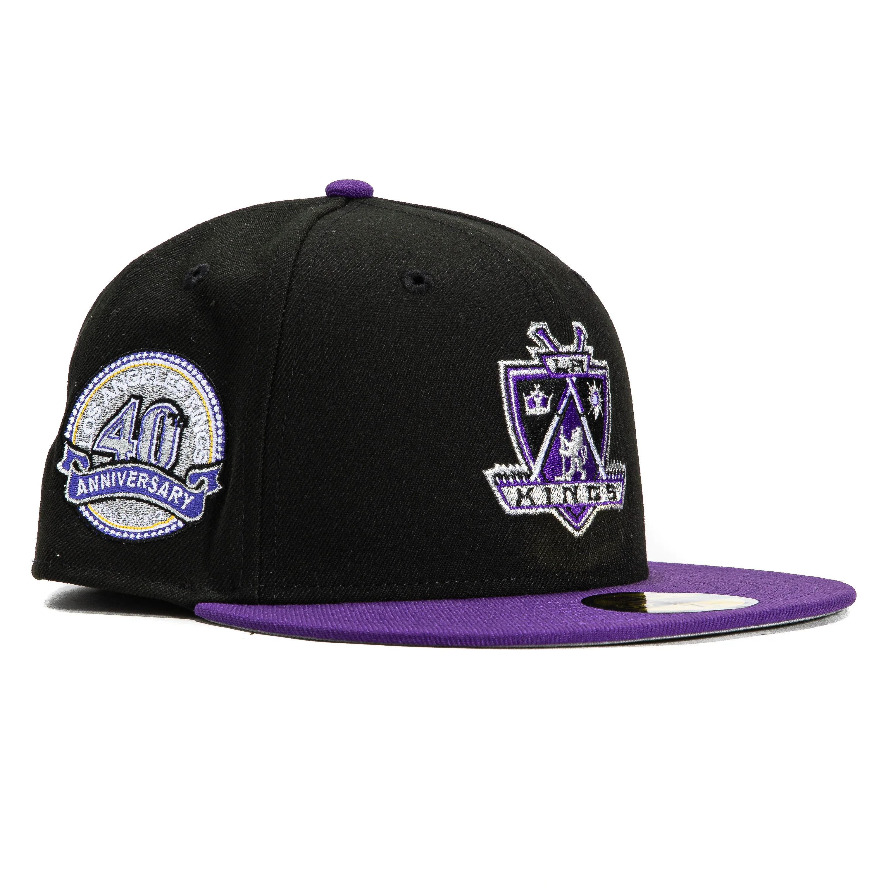 New Era 59Fifty Los Angeles Kings 40th Anniversary Patch Hat - Black, Purple
