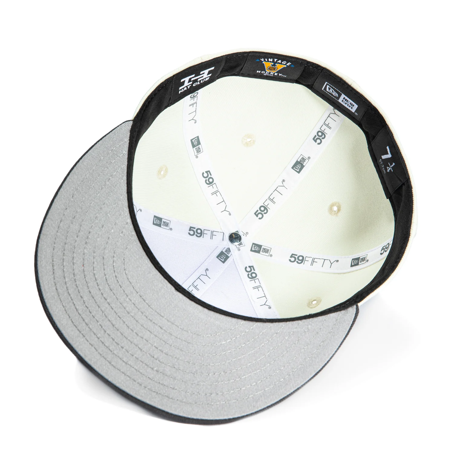 New Era 59Fifty Los Angeles Kings 1995 Alternate Hat - White, Graphite - Image 2