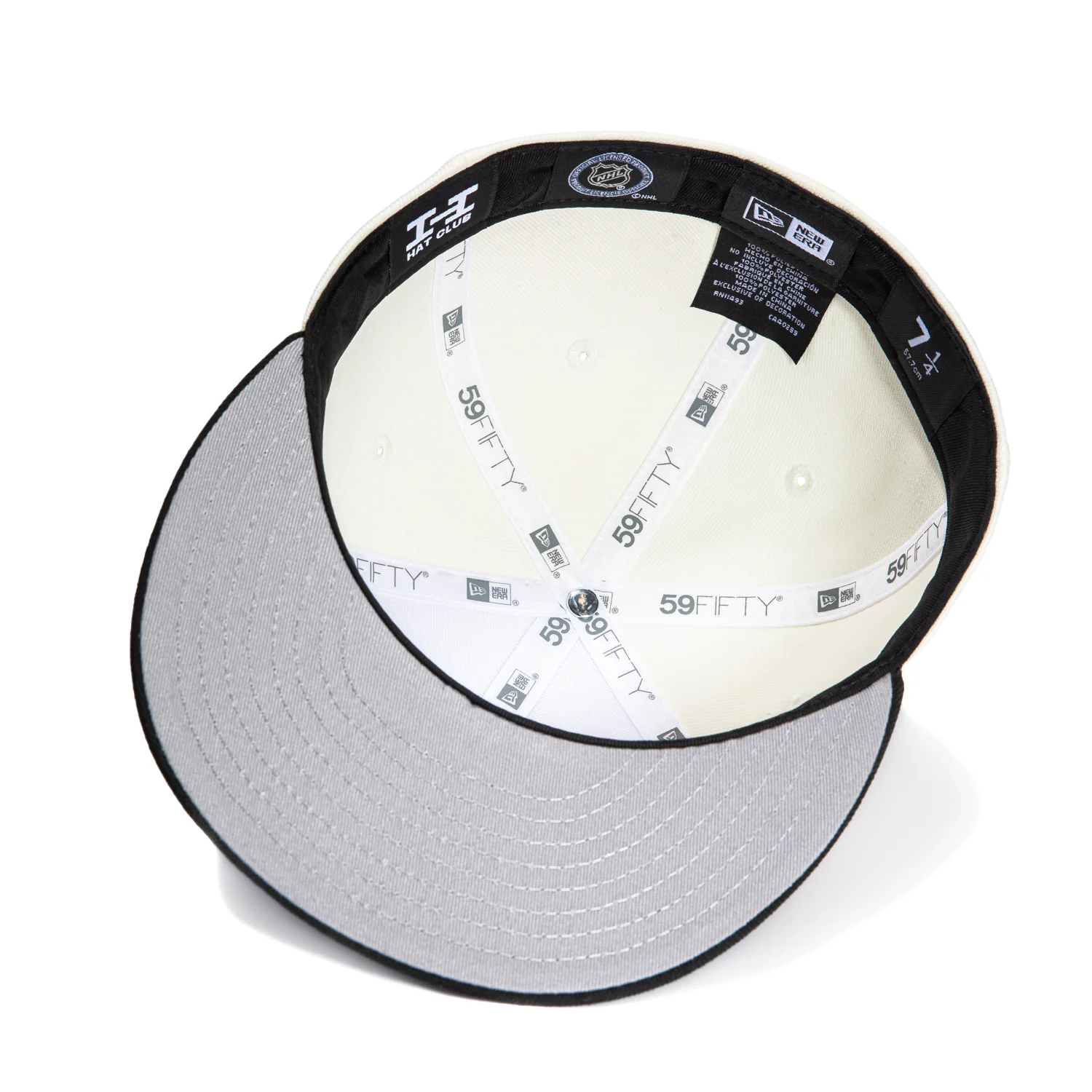 New Era 59Fifty Los Angeles Kings Hat - White, Black - Image 2
