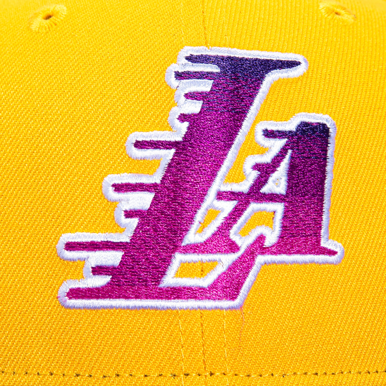 New Era 59Fifty Los Angeles Lakers LA Gradient Hat - Gold, Purple - Image 4