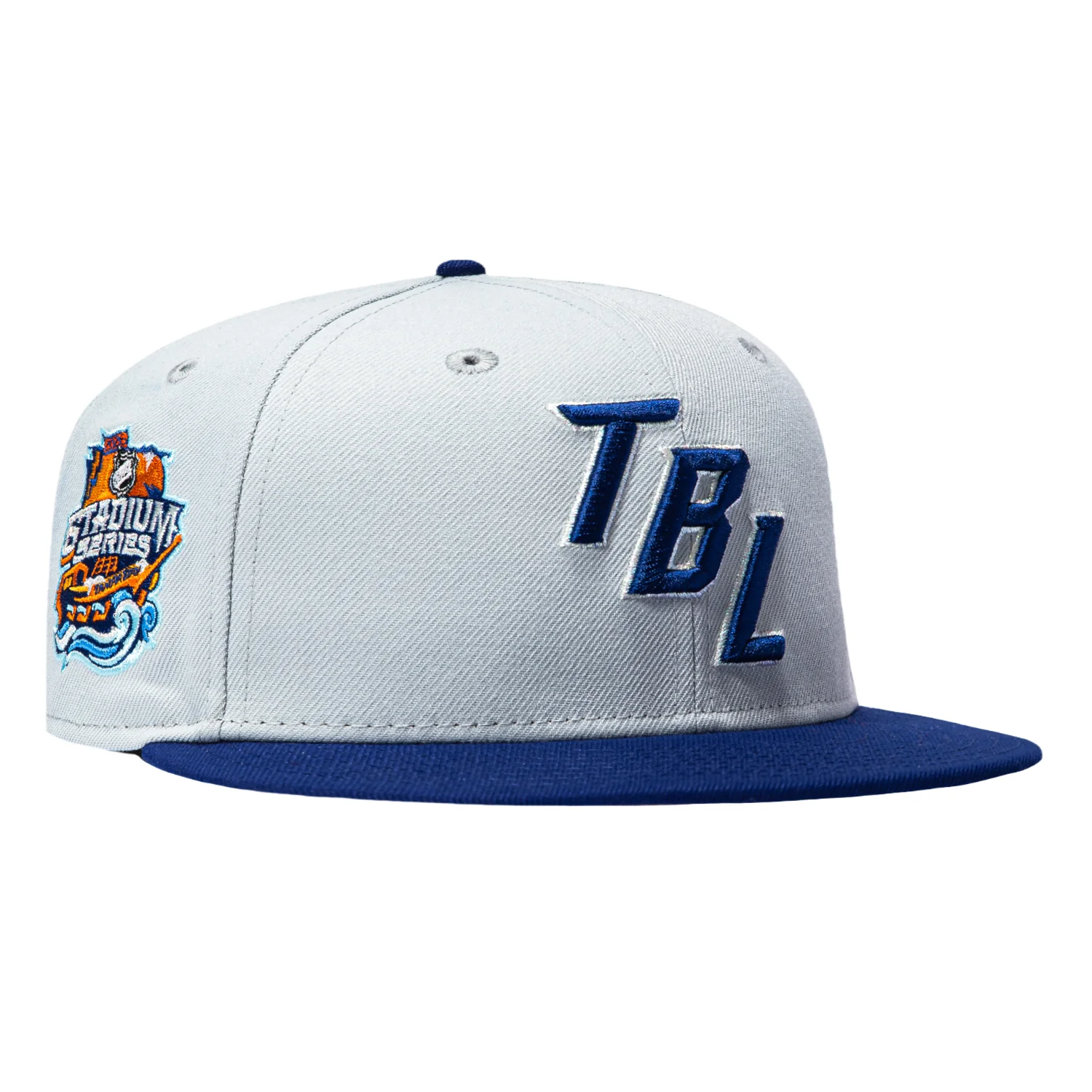 New Era 59Fifty Tampa Bay Lightning 2026 Stadium Series Patch TBL Hat - Grey, Royal