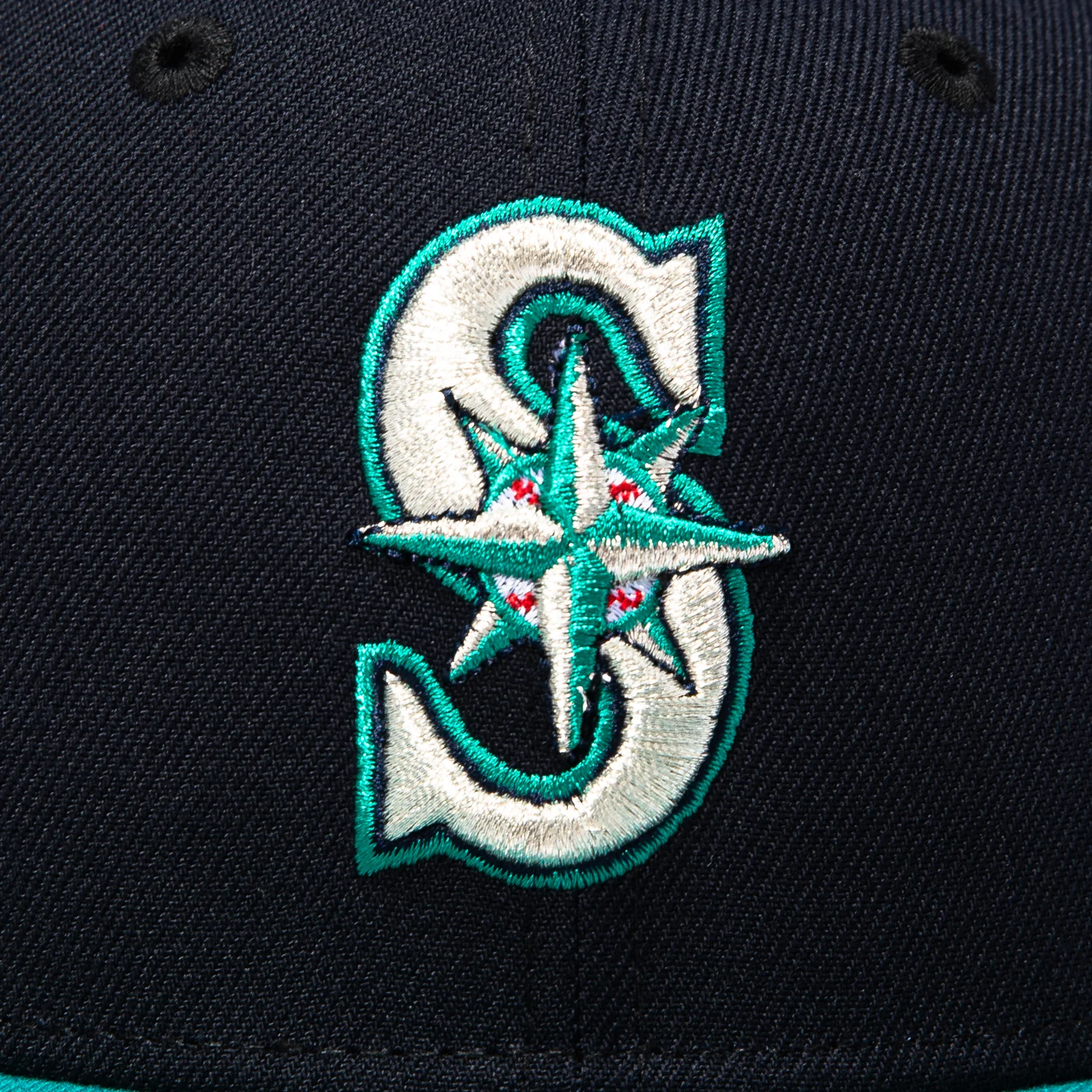 New Era 59Fifty Seattle Mariners 2014 Japan All Star Series Patch Hat - Navy, Teal - Image 4