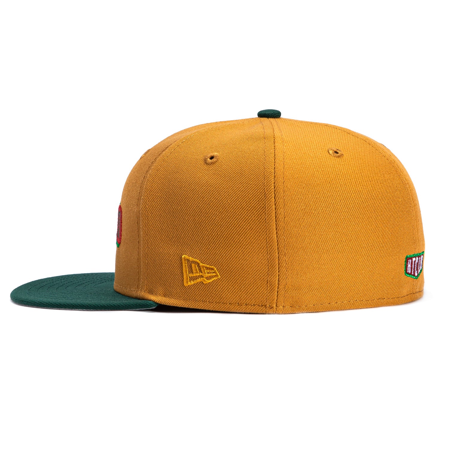 New Era 59Fifty Mexico Mexican Flag Patch Ransom Hat - Khaki, Green - Image 3