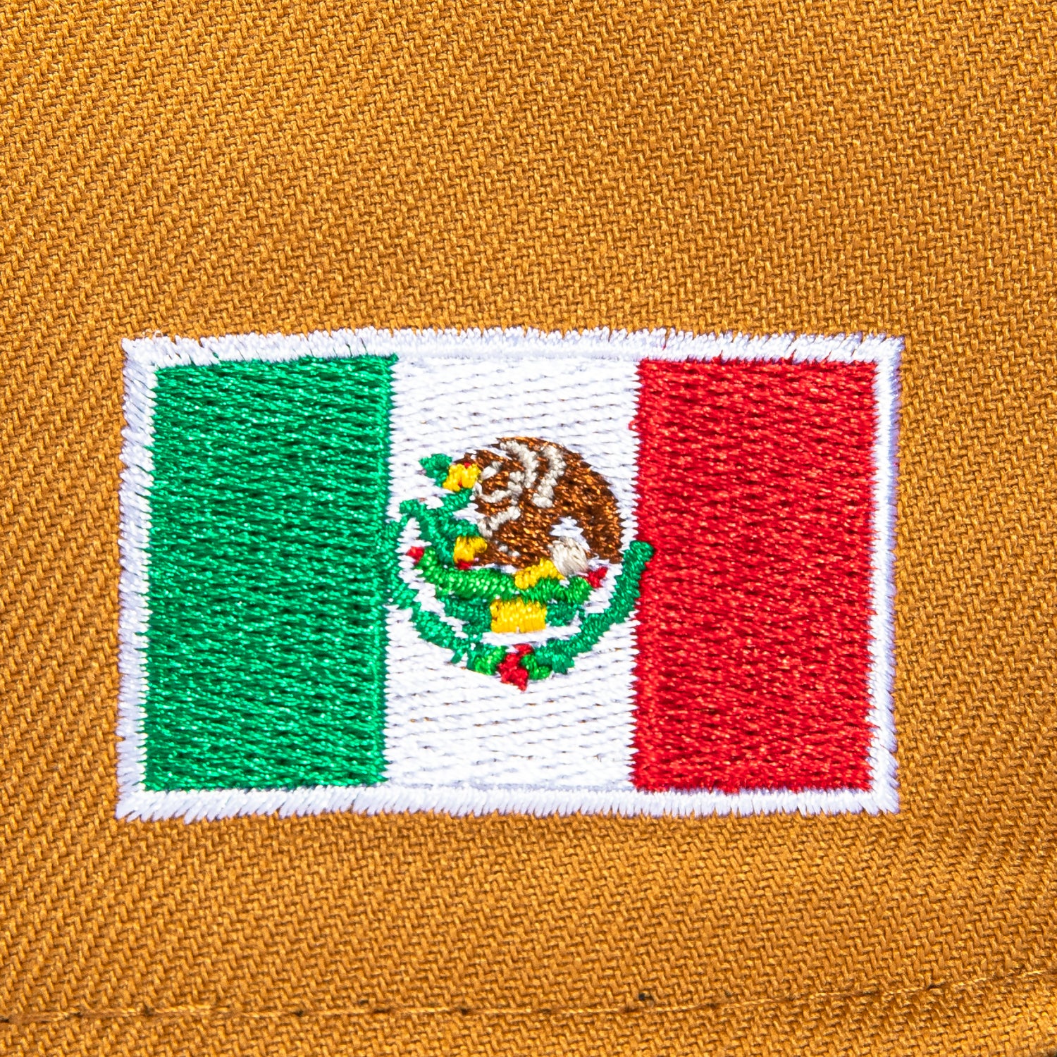 New Era 59Fifty Mexico Mexican Flag Patch Ransom Hat - Khaki, Green - Image 5