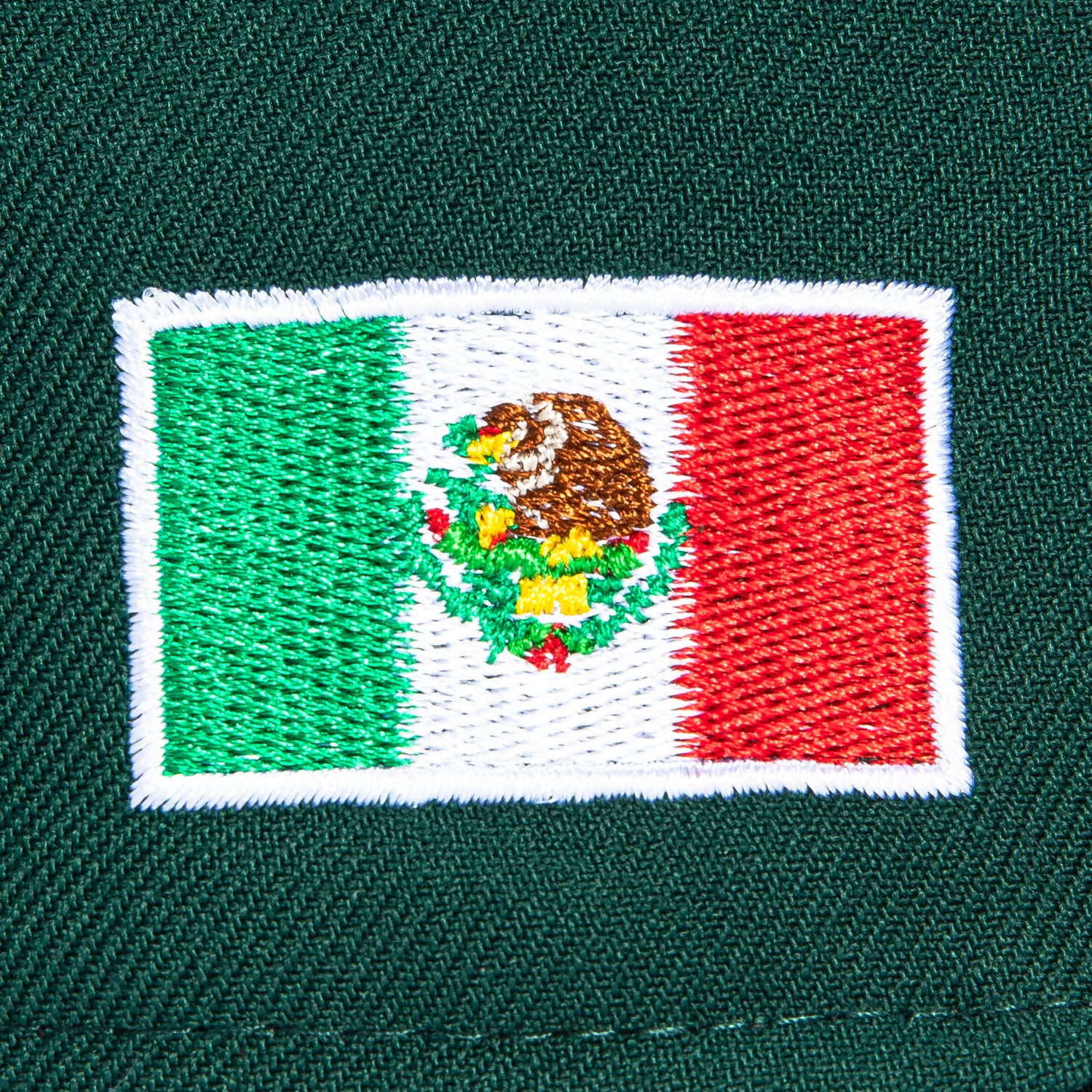 New Era 59Fifty Mexico El Tricolor Mexico Flag Patch Script Hat - Green, Black - Image 5