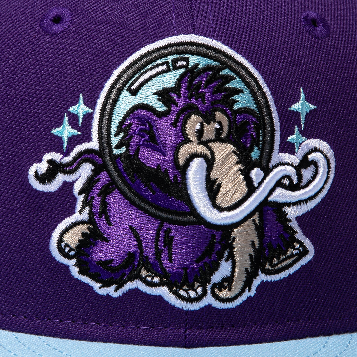 New Era 59Fifty Erie SeaWolves Moon Mammoths Hat - Purple, Light Blue - Image 4