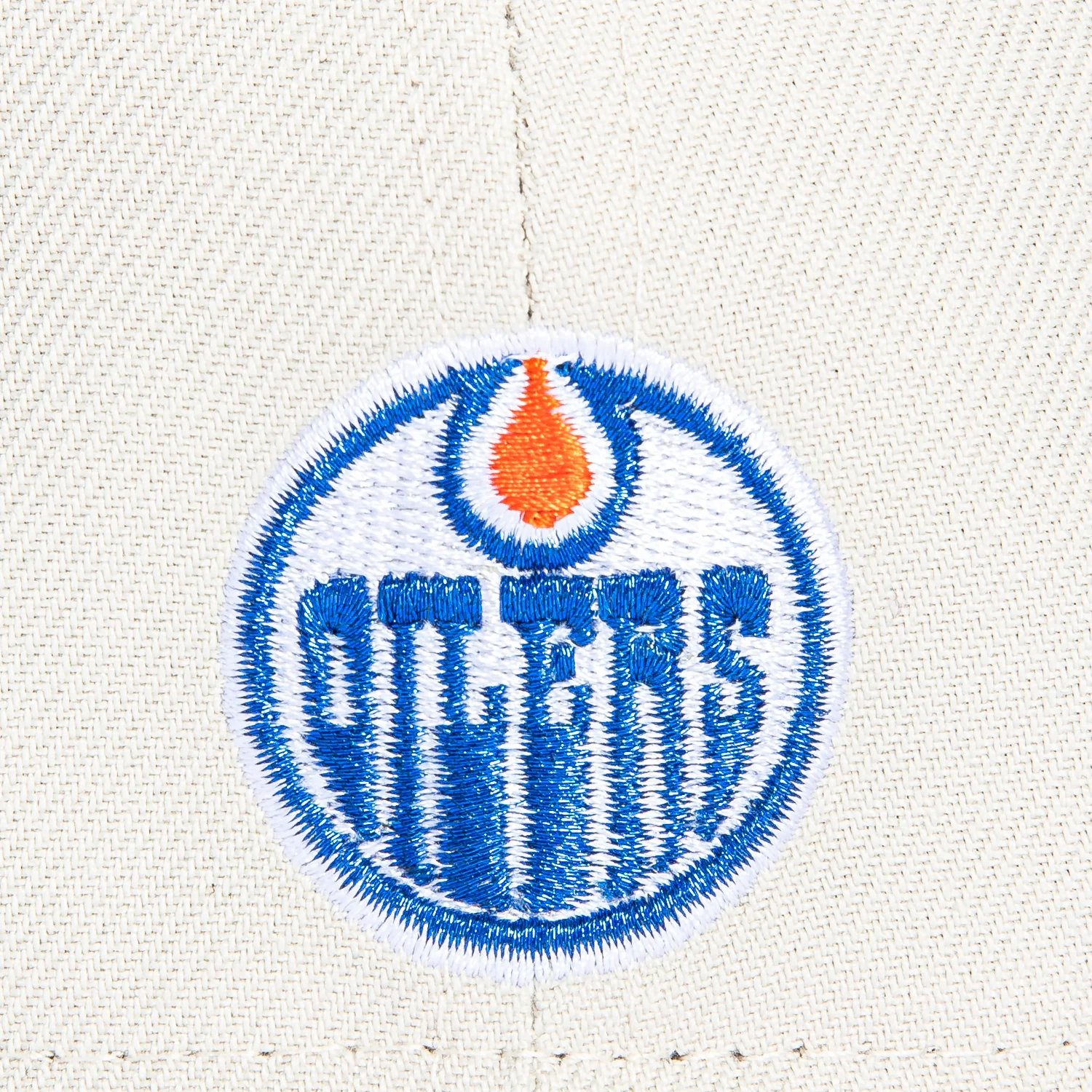 New Era 59Fifty Edmonton Oilers Oil Country Patch Script Hat - Stone, Royal - Image 6