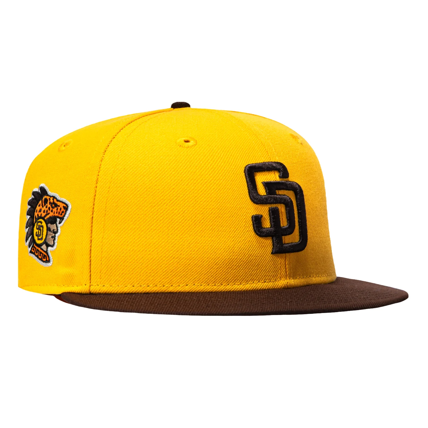 New Era 59Fifty San Diego Padres 2026 Mexico Series Logo Patch Hat - Gold, Brown