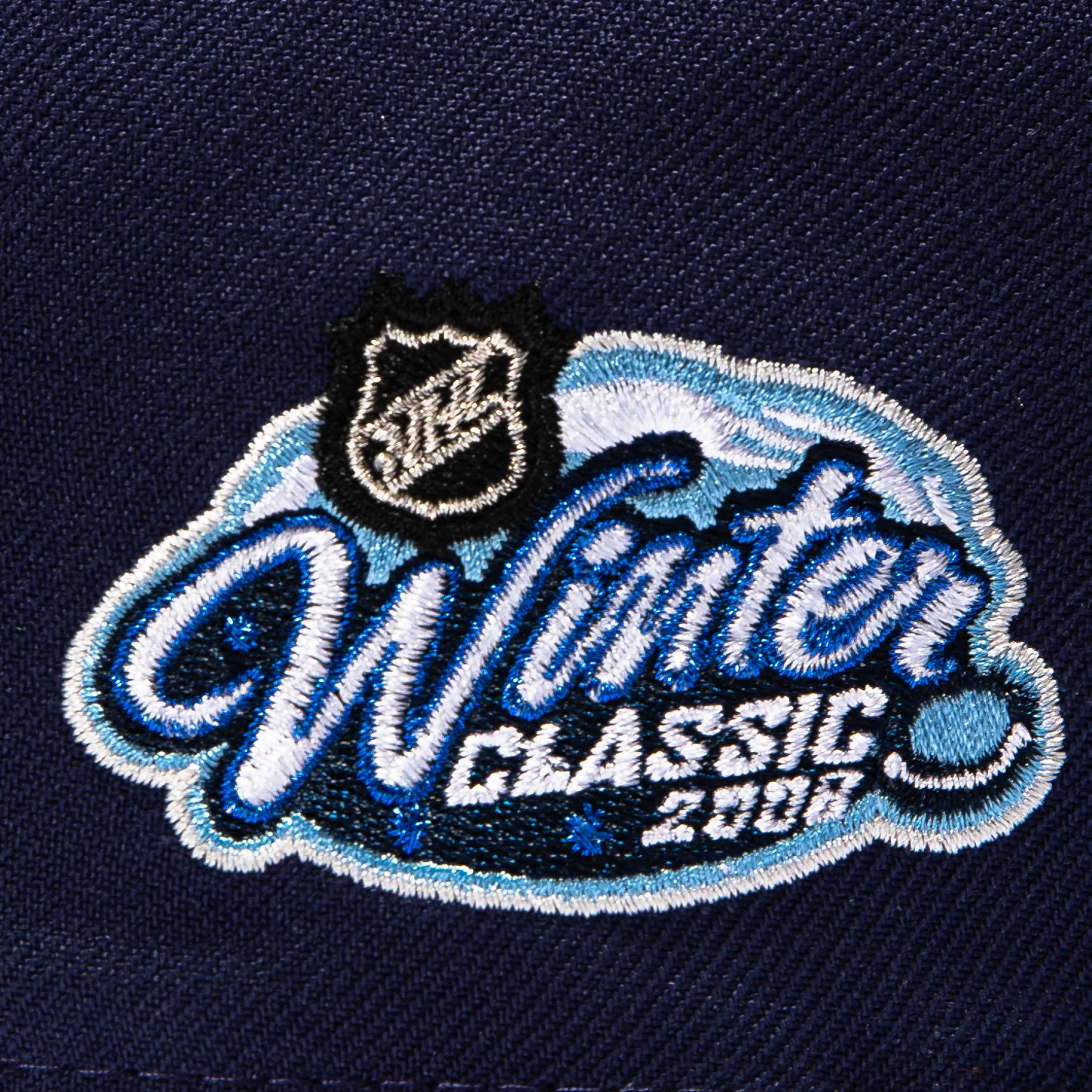New Era 59Fifty Pittsburgh Penguins 2008 Winter Classic Patch Alternate Hat - Light Navy, Light Blue - Image 5