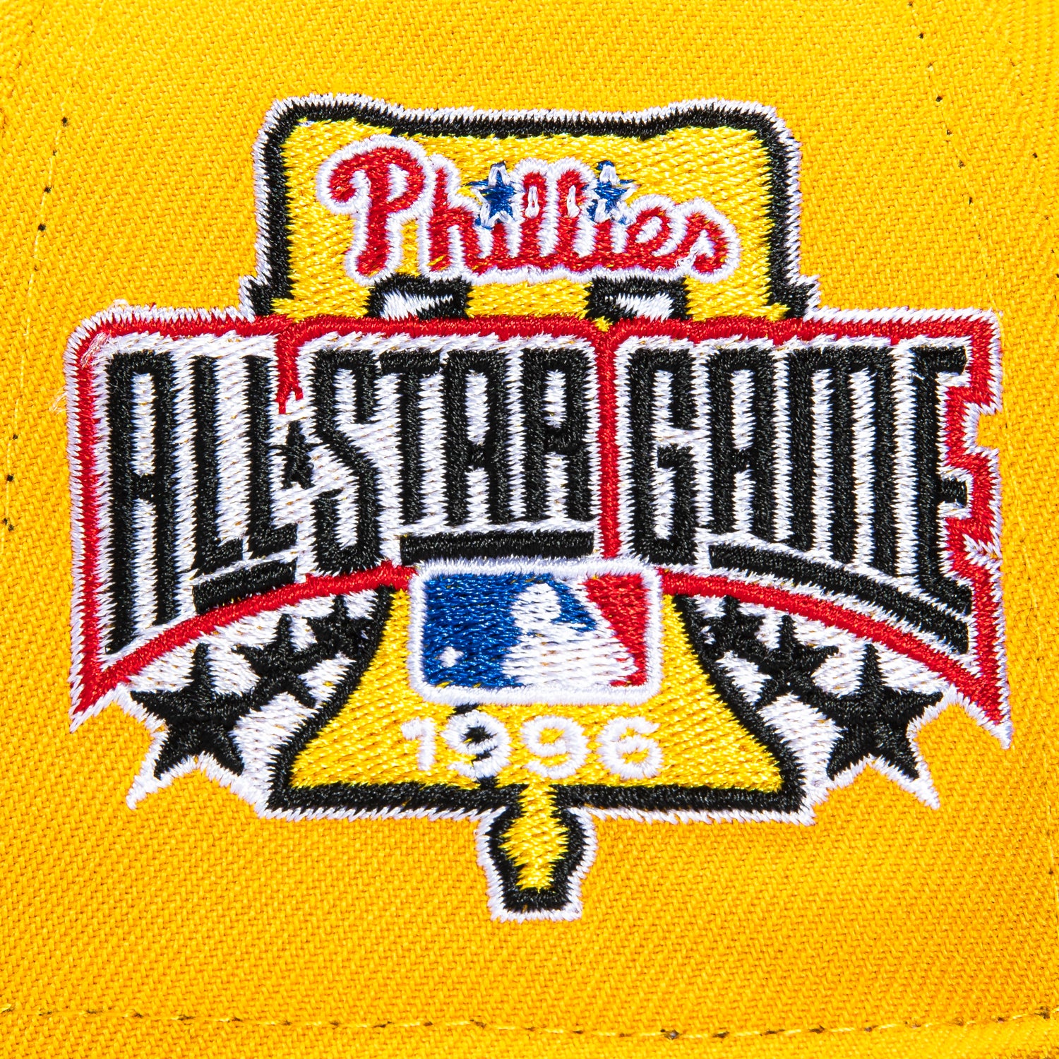 New Era 59Fifty Just Desserts Philadelphia Phillies 1996 All Star Game Patch 1979 Gradient Hat - Yellow, Black - Image 5
