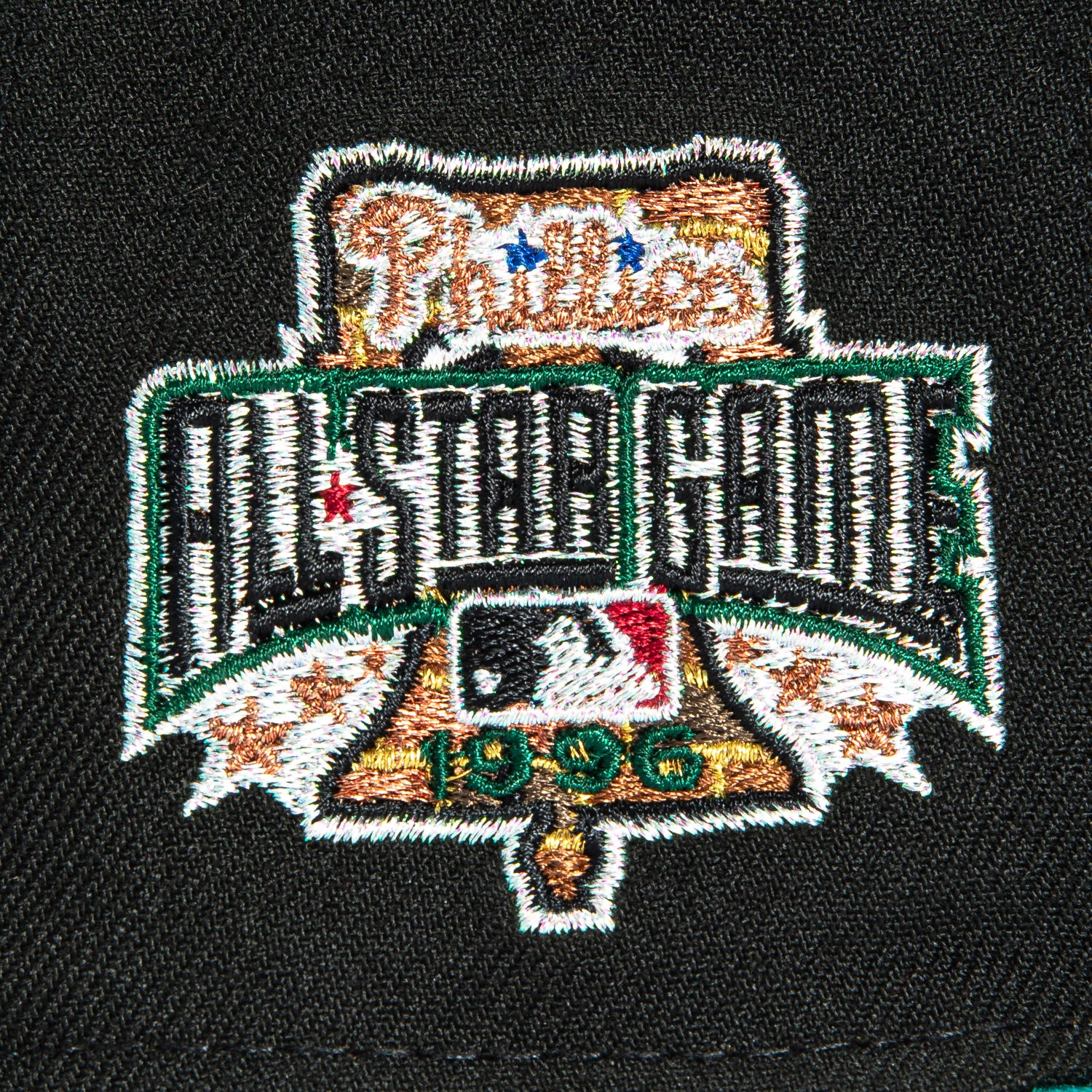 New Era 59Fifty Philadelphia Phillies 1996 All Star Game Patch Hat - Black, Teal - Image 5