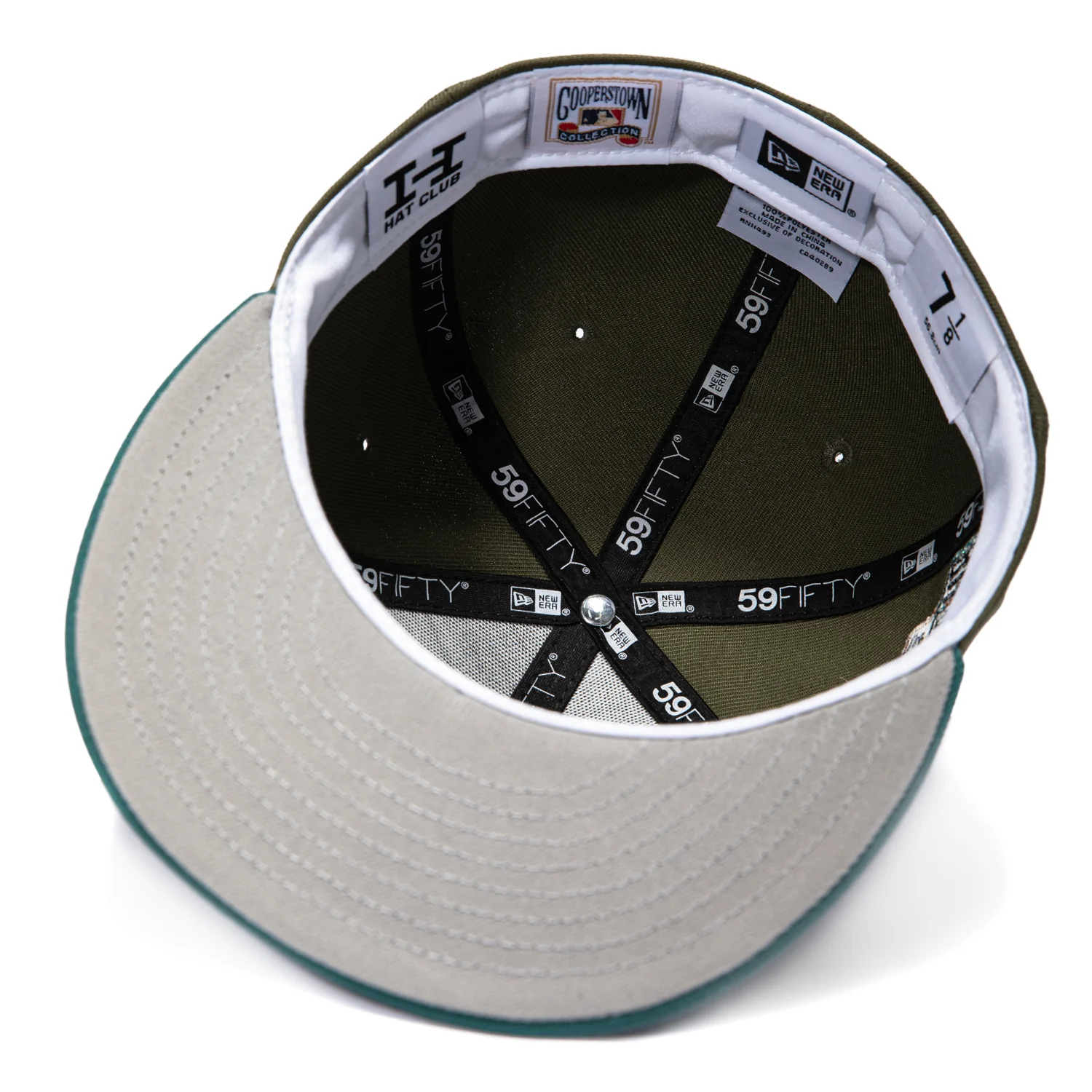 New Era 59Fifty Philadelphia Phillies 1996 All Star Game Patch Shadow Hat - Olive, Green - Image 2
