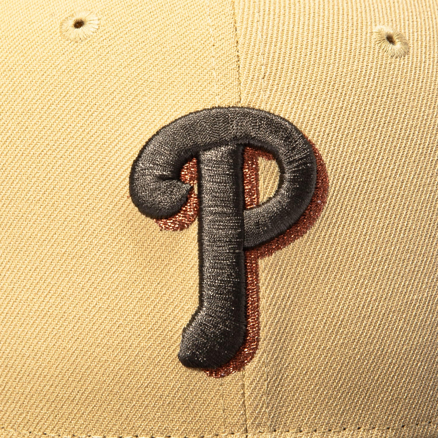New Era 59Fifty Philadelphia Phillies 1996 All Star Game Patch Shadow Hat - Tan, Brown - Image 4