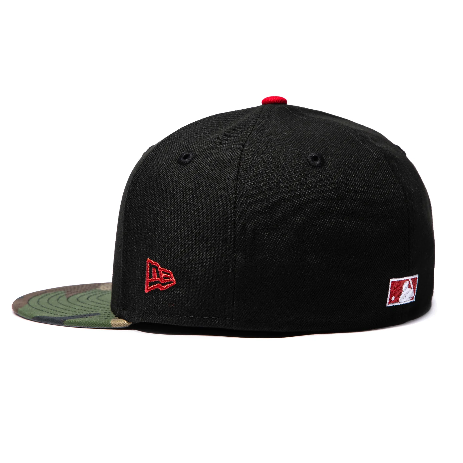 New Era 59Fifty Philadelphia Phillies 1993 World Series Patch Logo Hat - Black, Camo - Image 3