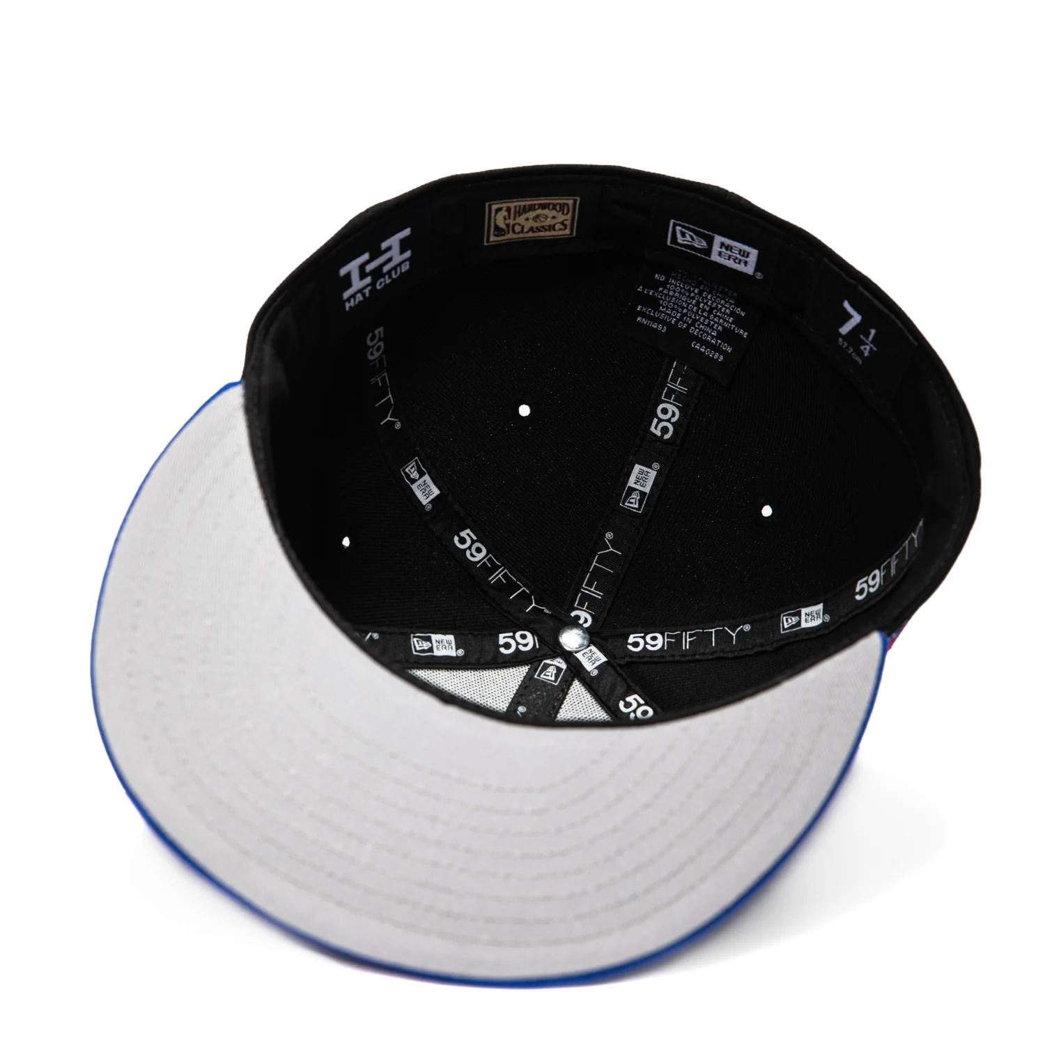 New Era 59Fifty Detroit Pistons 20th Anniversary Champions Patch 1996 Alternate Hat - Black, Royal - Image 2