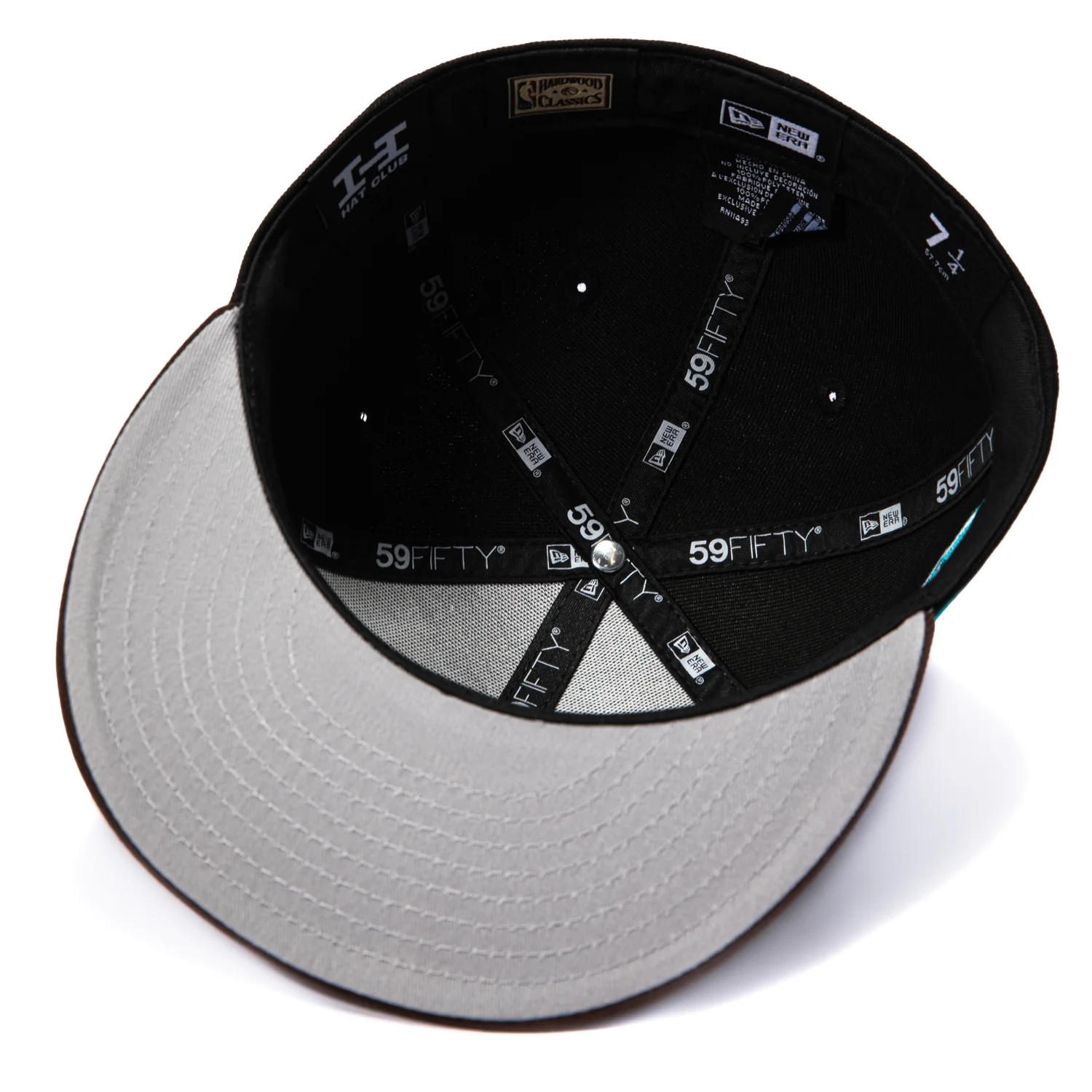 New Era 59Fifty Detroit Pistons 313 Patch 1996 Hat - Black, Brown - Image 2