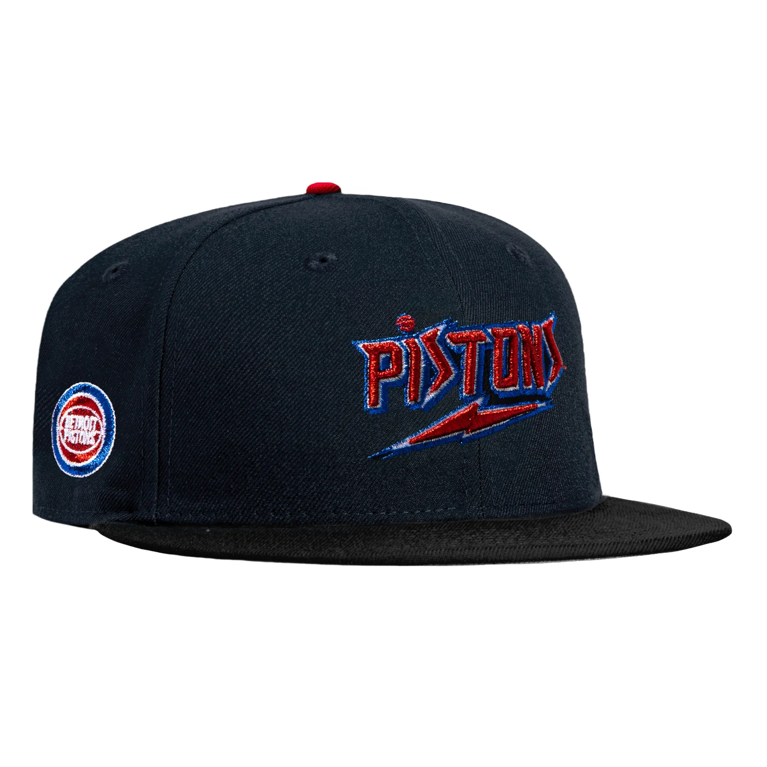 New Era 59Fifty Detroit Pistons Logo Patch 1979 Word Hat - Navy, Black