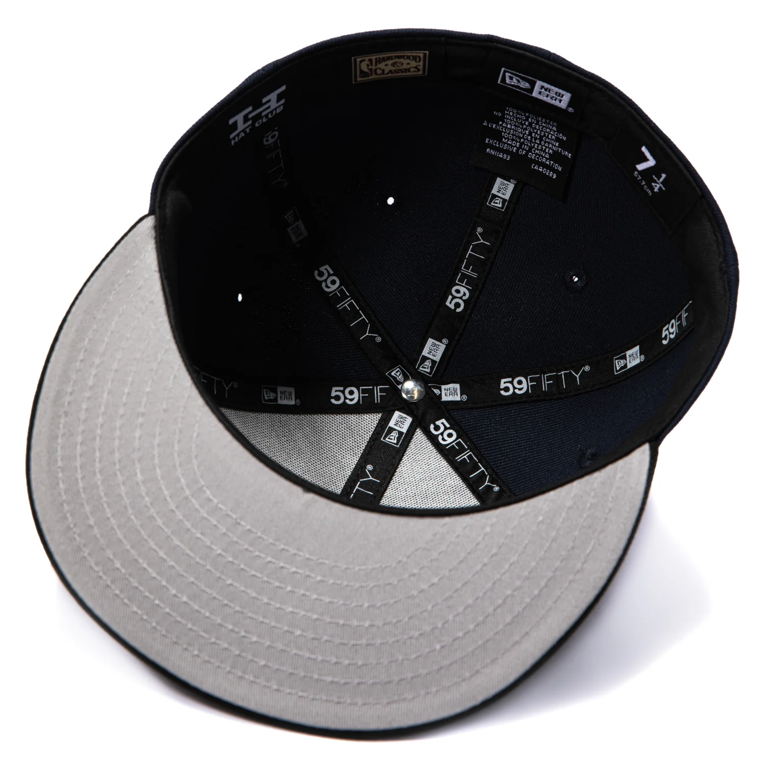 New Era 59Fifty Detroit Pistons Logo Patch 1979 Word Hat - Navy, Black - Image 2