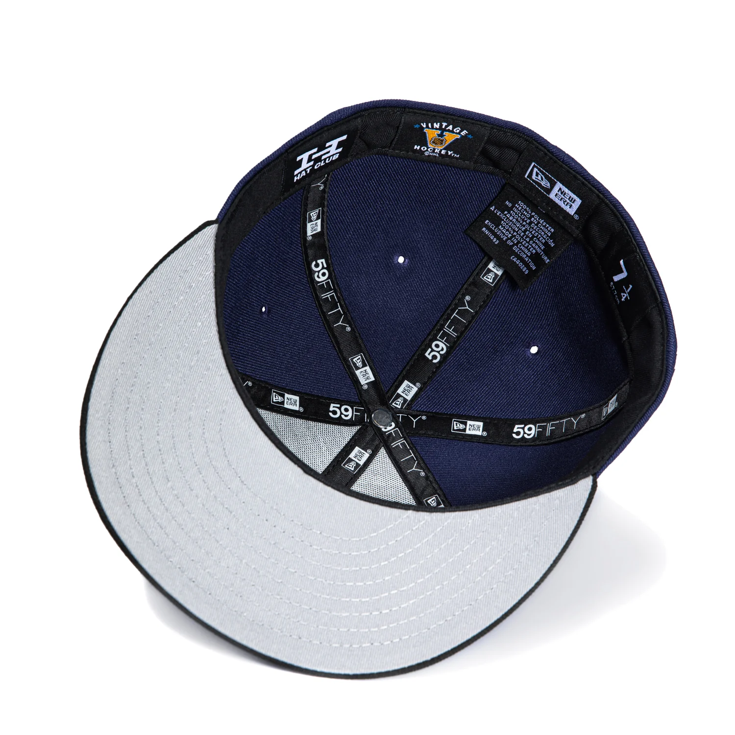 New Era 59Fifty Nashville Predators 10th Anniversary Patch Logo Hat - Light Navy, Black - Image 2