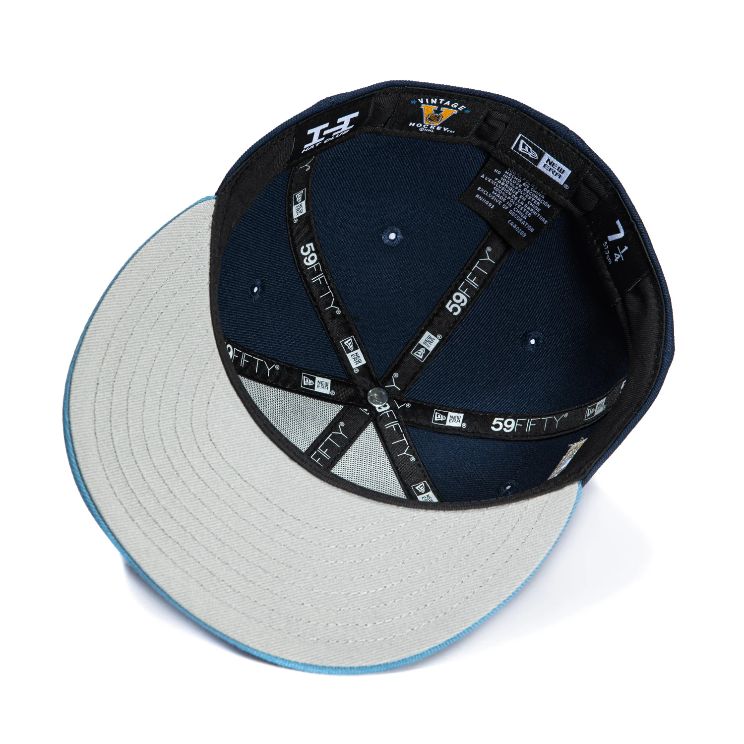 New Era 59Fifty Nashville Predators 25th Anniversary Patch 1998 Logo Hat - Navy, Indigo - Image 2