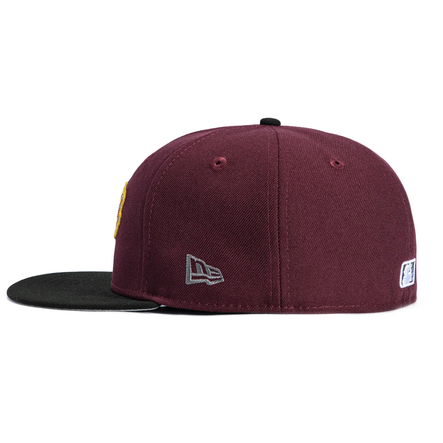 New Era 59Fifty Rancho Cucamonga Quakes 2015 All Star Game Patch Temblores Hat - Maroon, Black - Image 3