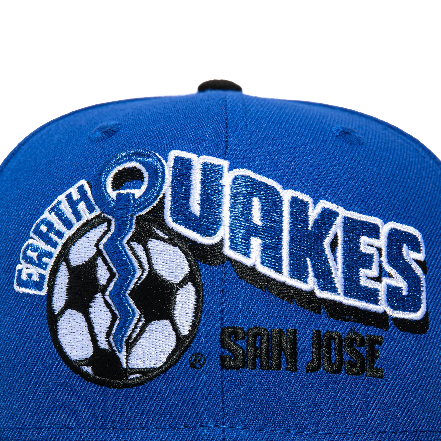 New Era 59Fifty San Jose Earthquakes 1974 Logo Patch Hat - Royal, Black - Image 4