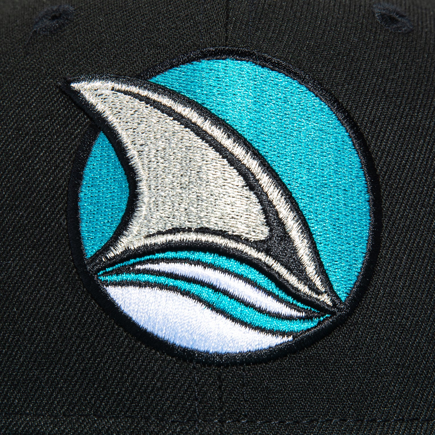 New Era 59Fifty San Jose Sharks 1991 Alternate Hat - Black, Teal - Image 4