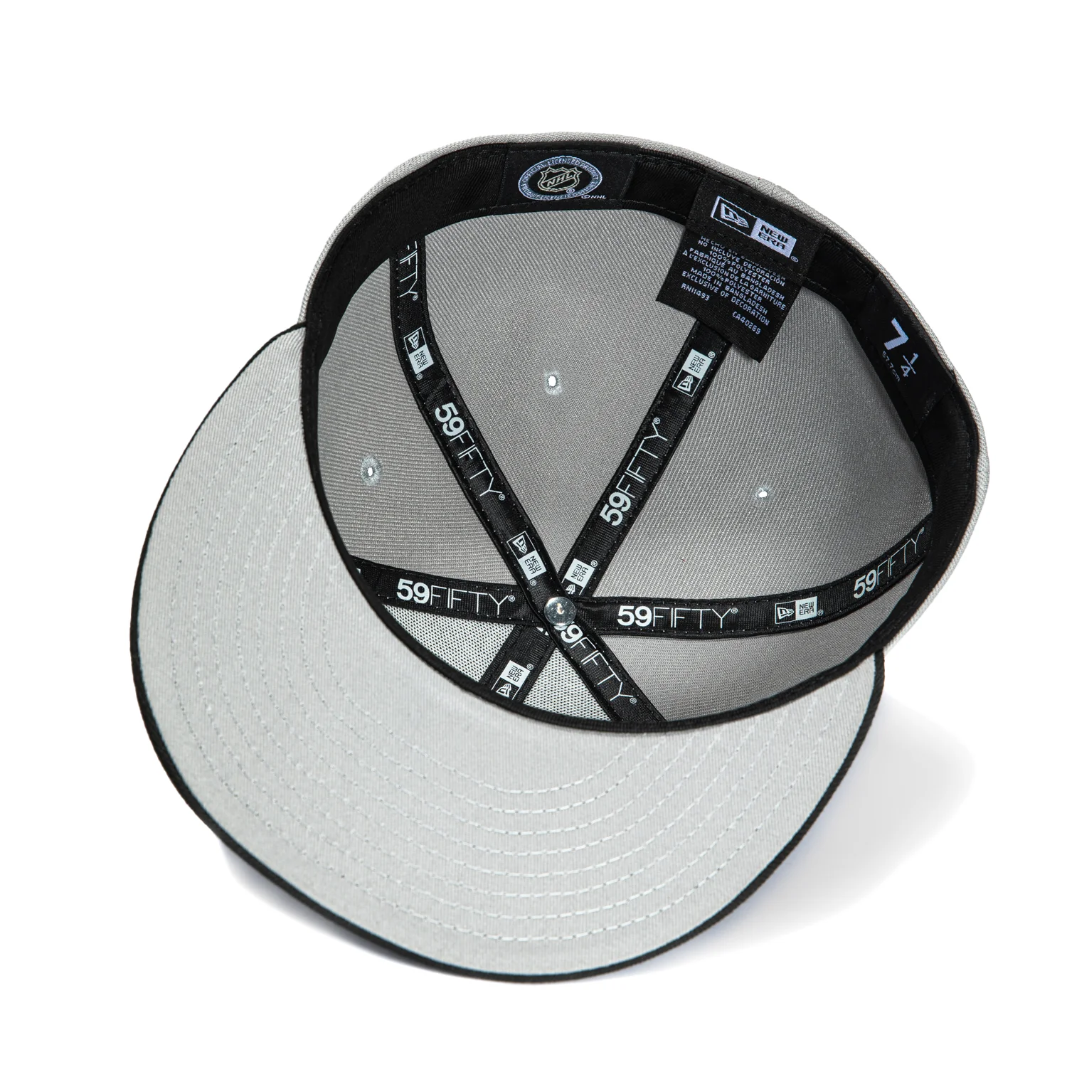 New Era 59Fifty San Jose Sharks Alternate Hat - Grey, Black - Image 2