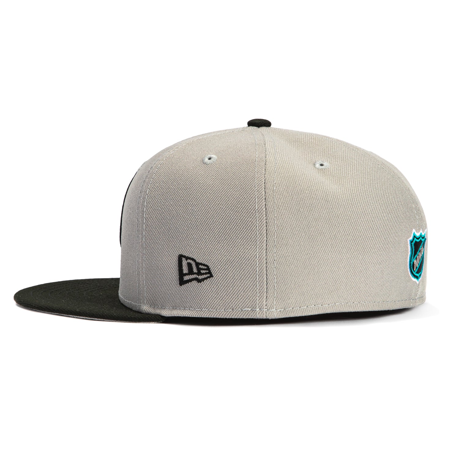New Era 59Fifty San Jose Sharks Alternate Hat - Grey, Black - Image 3