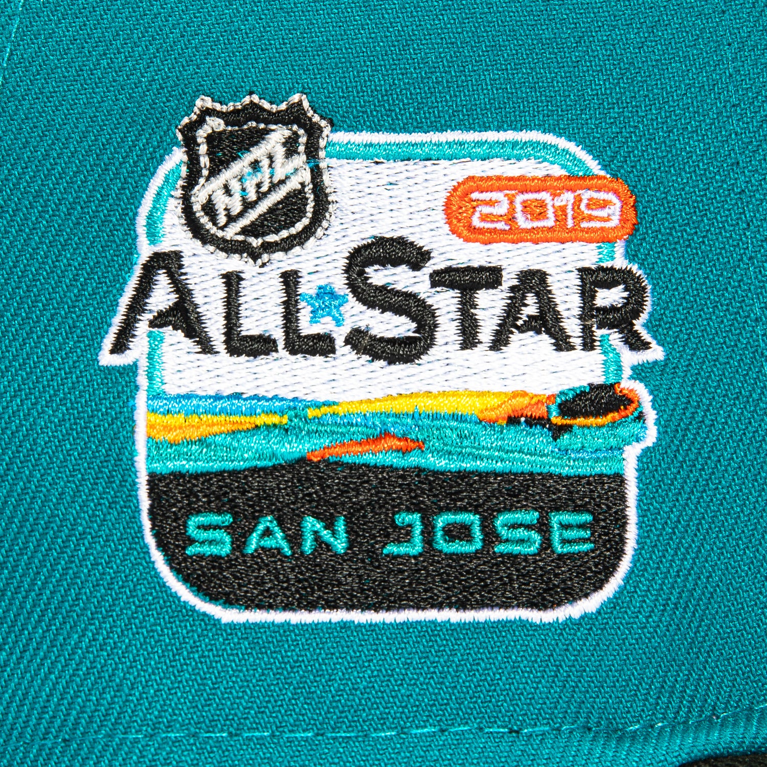 New Era 59Fifty San Jose Sharks 2019 All Star Game Patch Alternate Hat - Teal, Black - Image 5