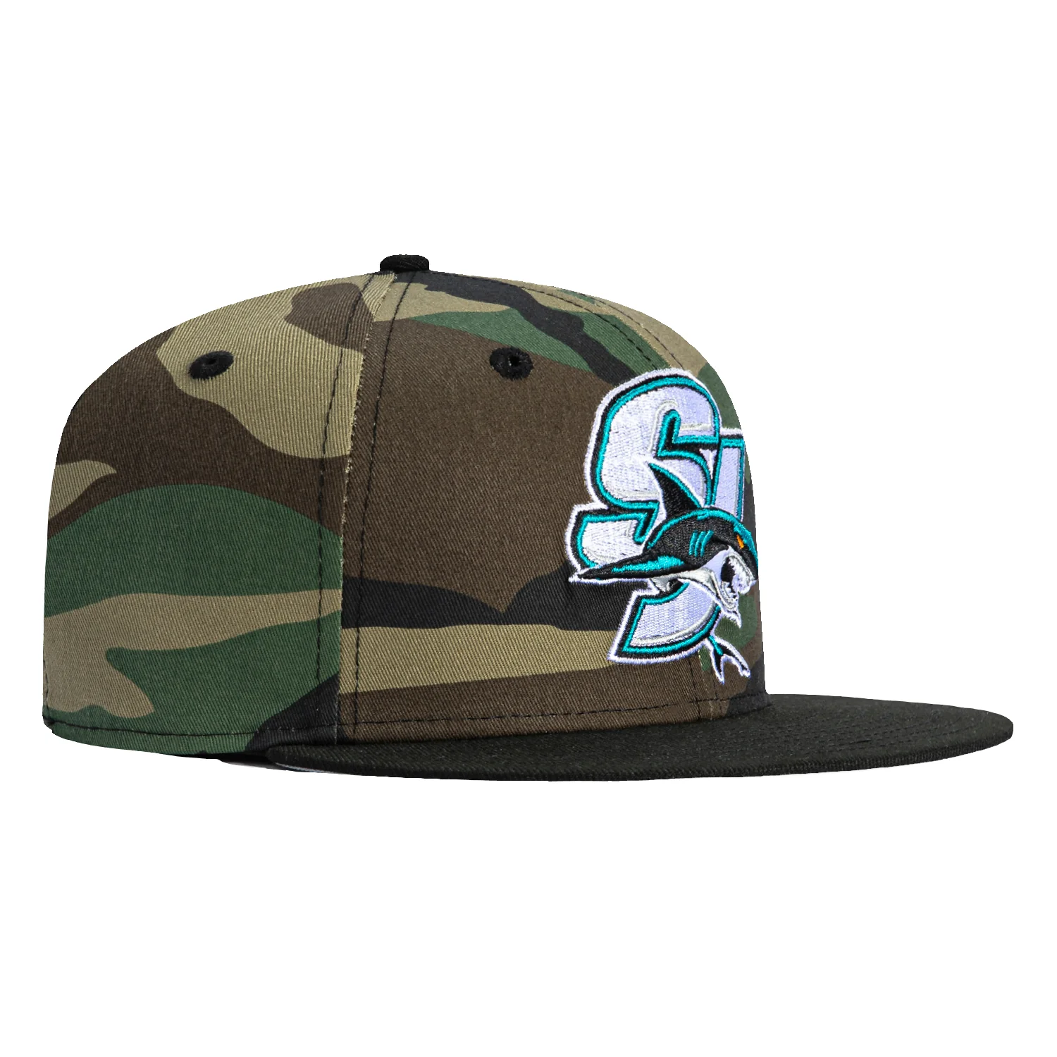 New Era 59Fifty San Jose Sharks SJ Alternate Hat - Camo, Black