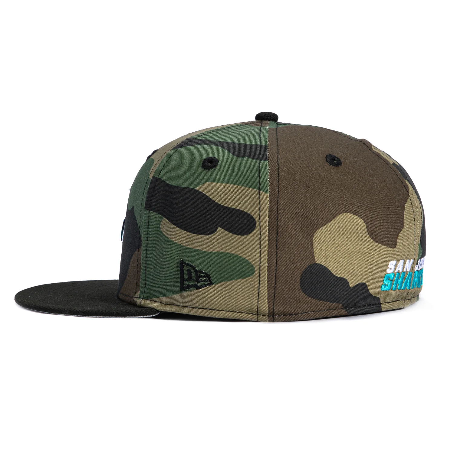 New Era 59Fifty San Jose Sharks SJ Alternate Hat - Camo, Black - Image 2