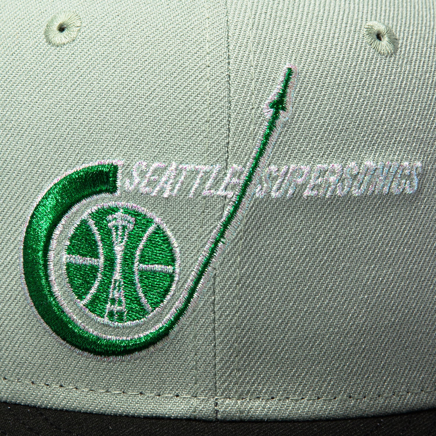 New Era 59Fifty Seattle Sonics 25th Anniversary Patch 1967 Hat - Everest Green, Black - Image 4