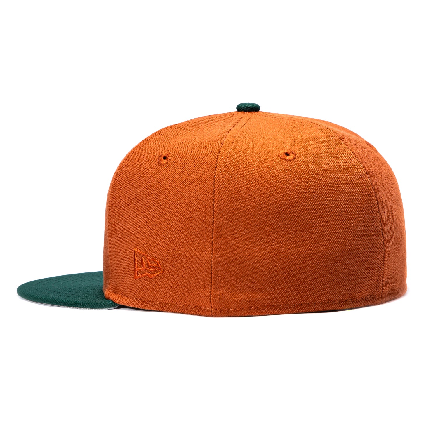 New Era 59Fifty Seattle Sonics 1996 NBA Finals Patch 1995 Alternate Hat - Burnt Orange, Green - Image 3