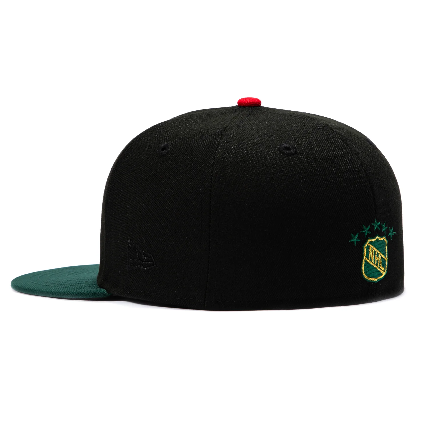 New Era 59Fifty Dallas Stars 10th Anniversary Patch 2003 Hat - Black, Green - Image 3