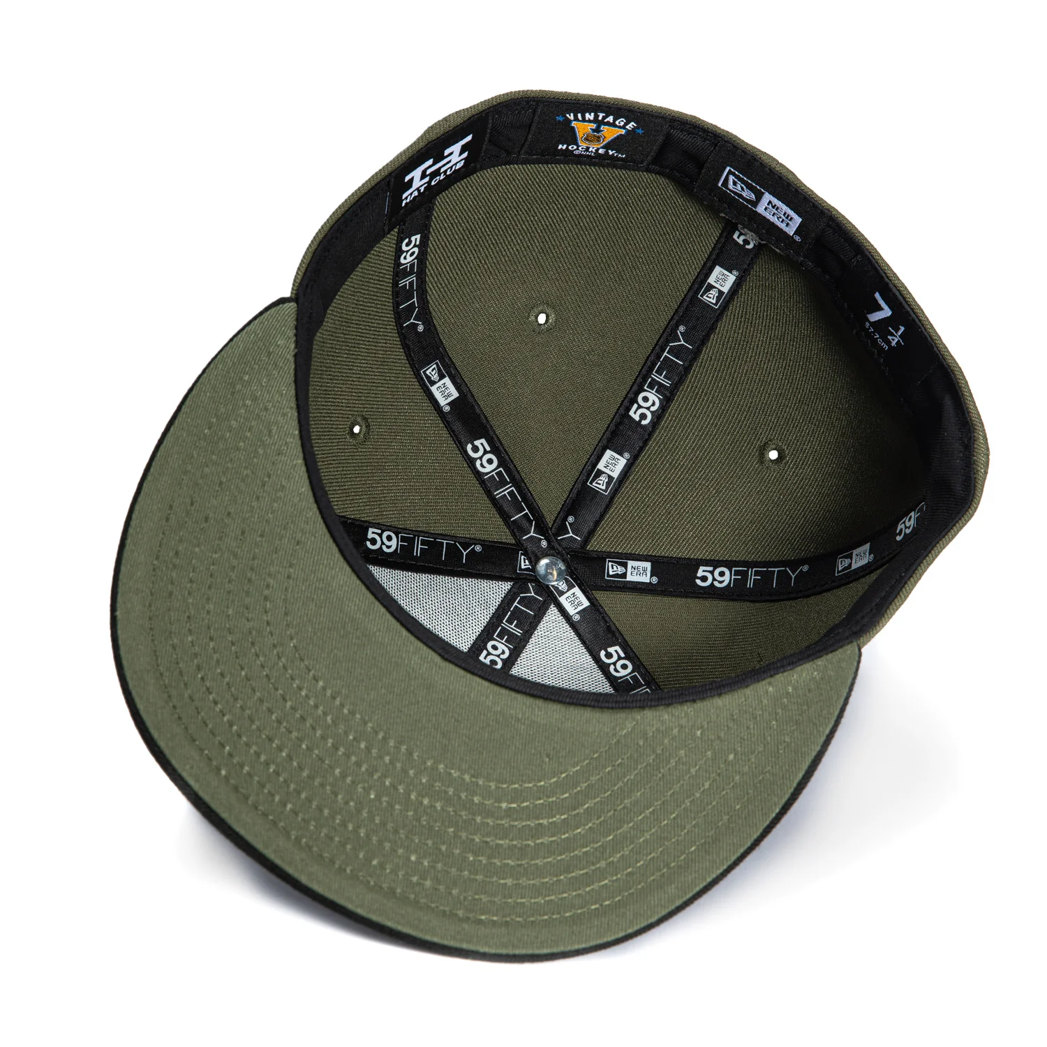 New Era 59Fifty Dallas Stars 10th Anniversary Patch 1993 Hat - Olive, Black, Royal - Image 2