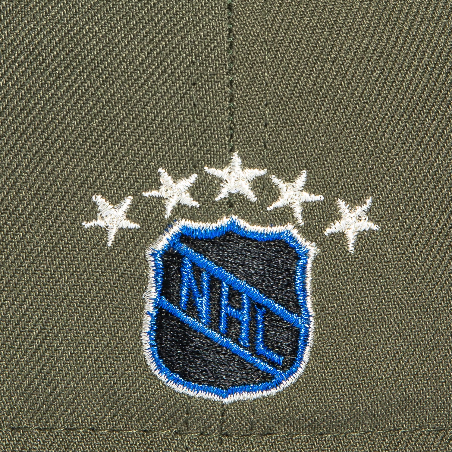 New Era 59Fifty Dallas Stars 10th Anniversary Patch 1993 Hat - Olive, Black, Royal - Image 6