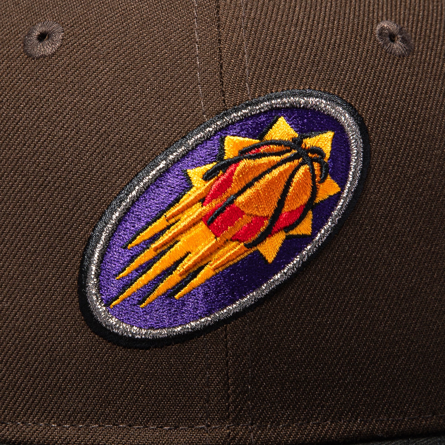 New Era 59Fifty Phoenix Suns 30th Anniversary Patch 2000 Alternate Hat - Brown, Black - Image 4